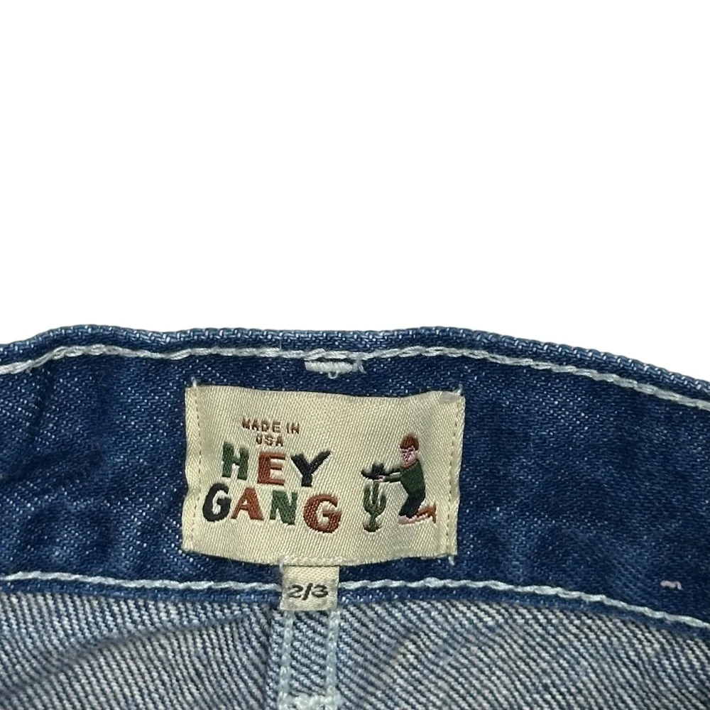 Hey Gang Jeans With‎ Chainstitch Heart